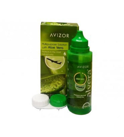 ლინზის შესანახი და სადიზენფექციო სითხე Avizor Alvera