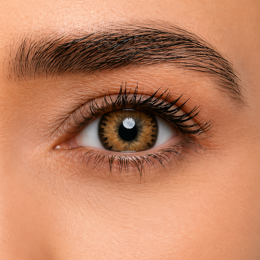FreshKon Colors Fusion Brilliant Brown colored contact lens