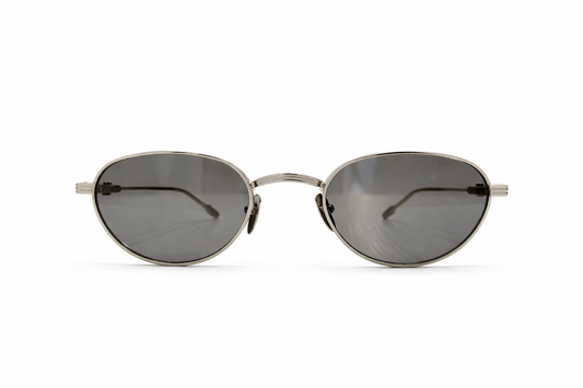 Vintage Oval Silver Sunglasses
