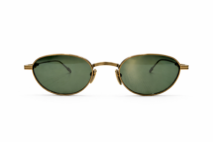 GOLD LENS OVAL Sunglasses