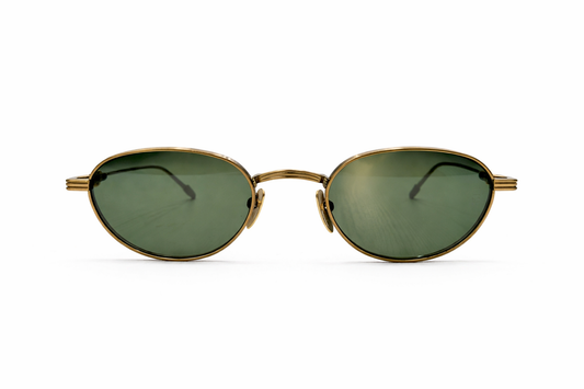GOLD LENS OVAL Sunglasses