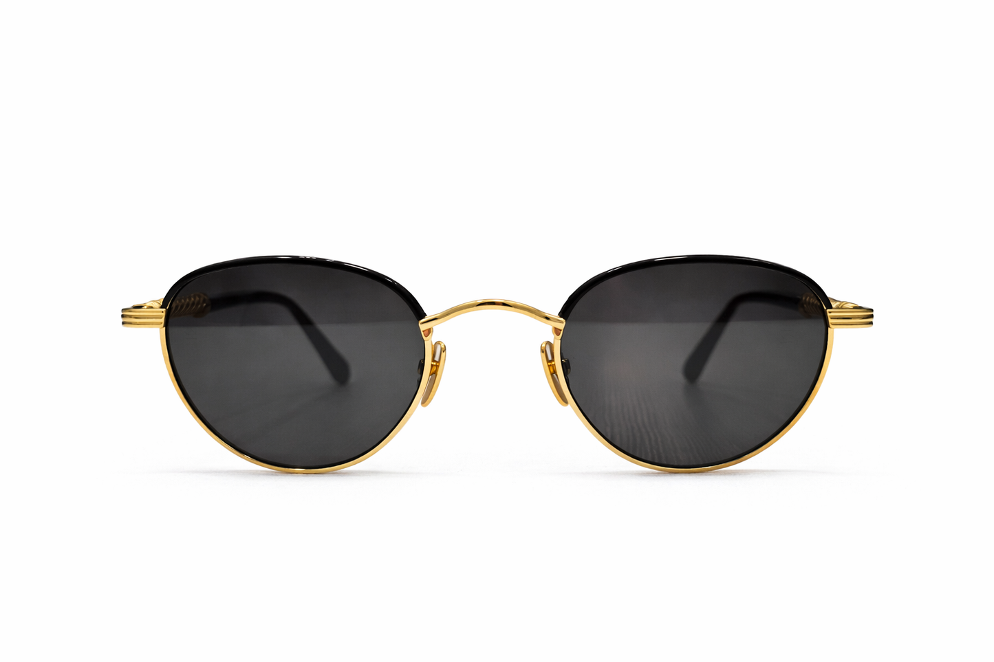 BLACK & GOLD ROUND Sunglasses