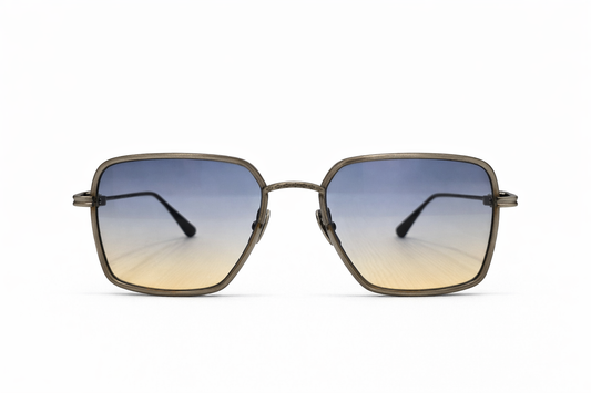 GUNMETAL SQUARE BLUE GRADIENT Sunglasses