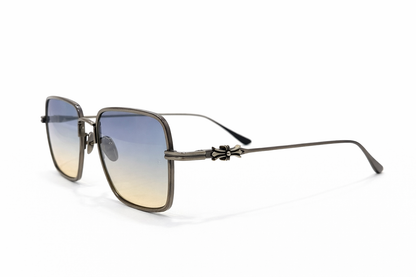 GUNMETAL SQUARE BLUE GRADIENT Sunglasses