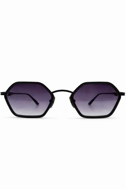 BLACK HEXAGON PURPLE Sunglasses