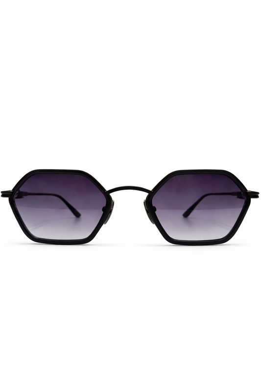 BLACK HEXAGON PURPLE Sunglasses