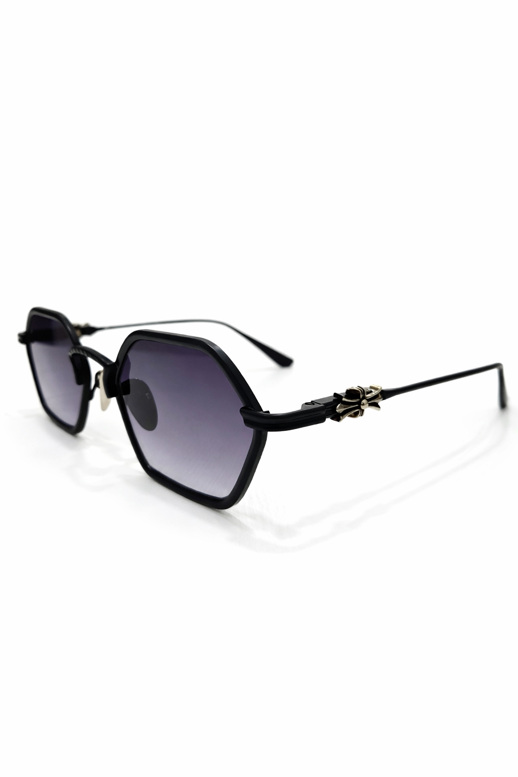 BLACK HEXAGON PURPLE Sunglasses