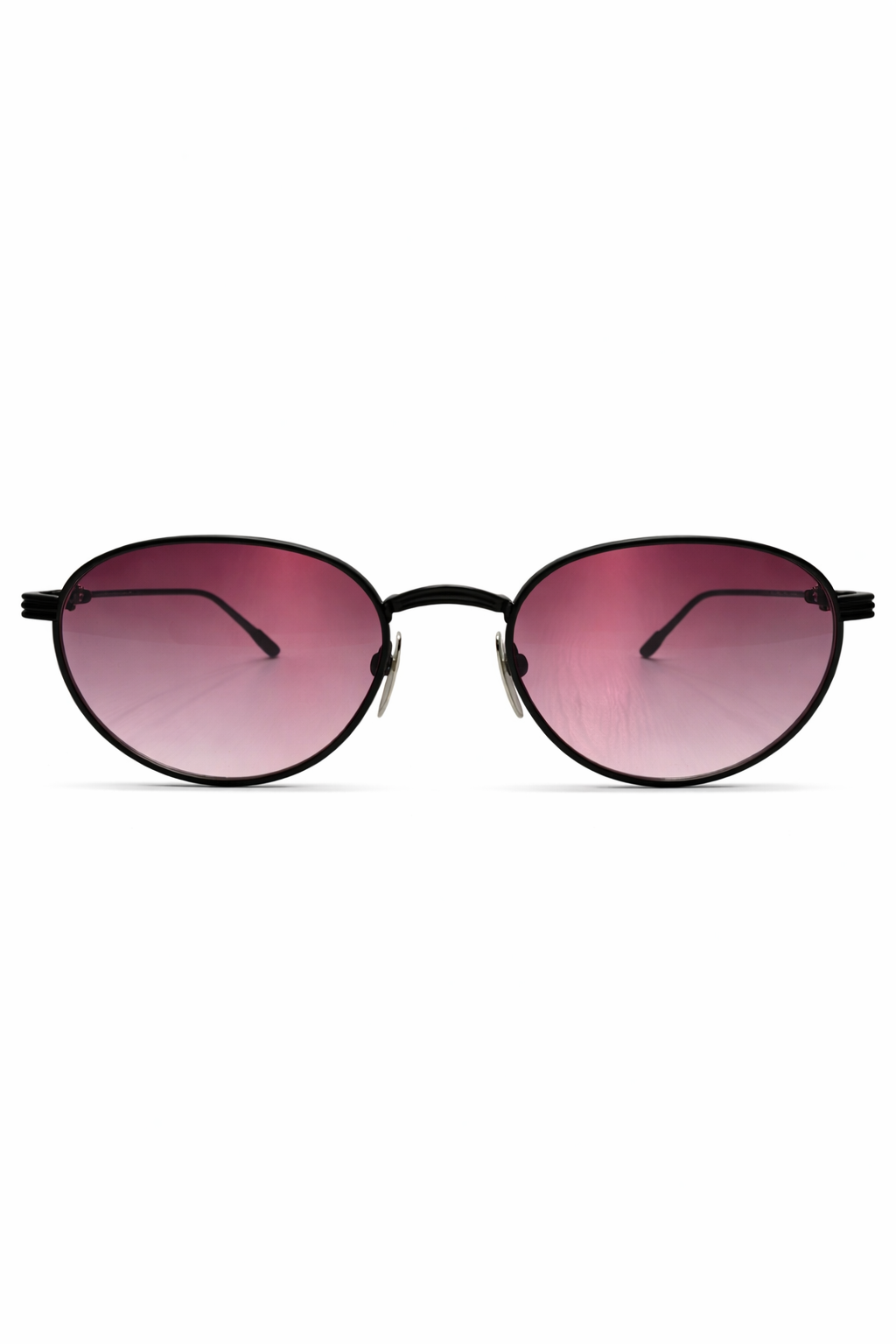 BLACK PINK OVAL Sunglasses