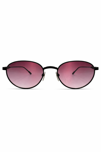 BLACK PINK OVAL Sunglasses