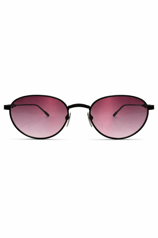 BLACK PINK OVAL Sunglasses