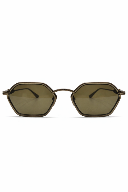 OLIVE HEXAGON Sunglasses