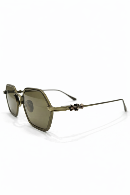 OLIVE HEXAGON Sunglasses
