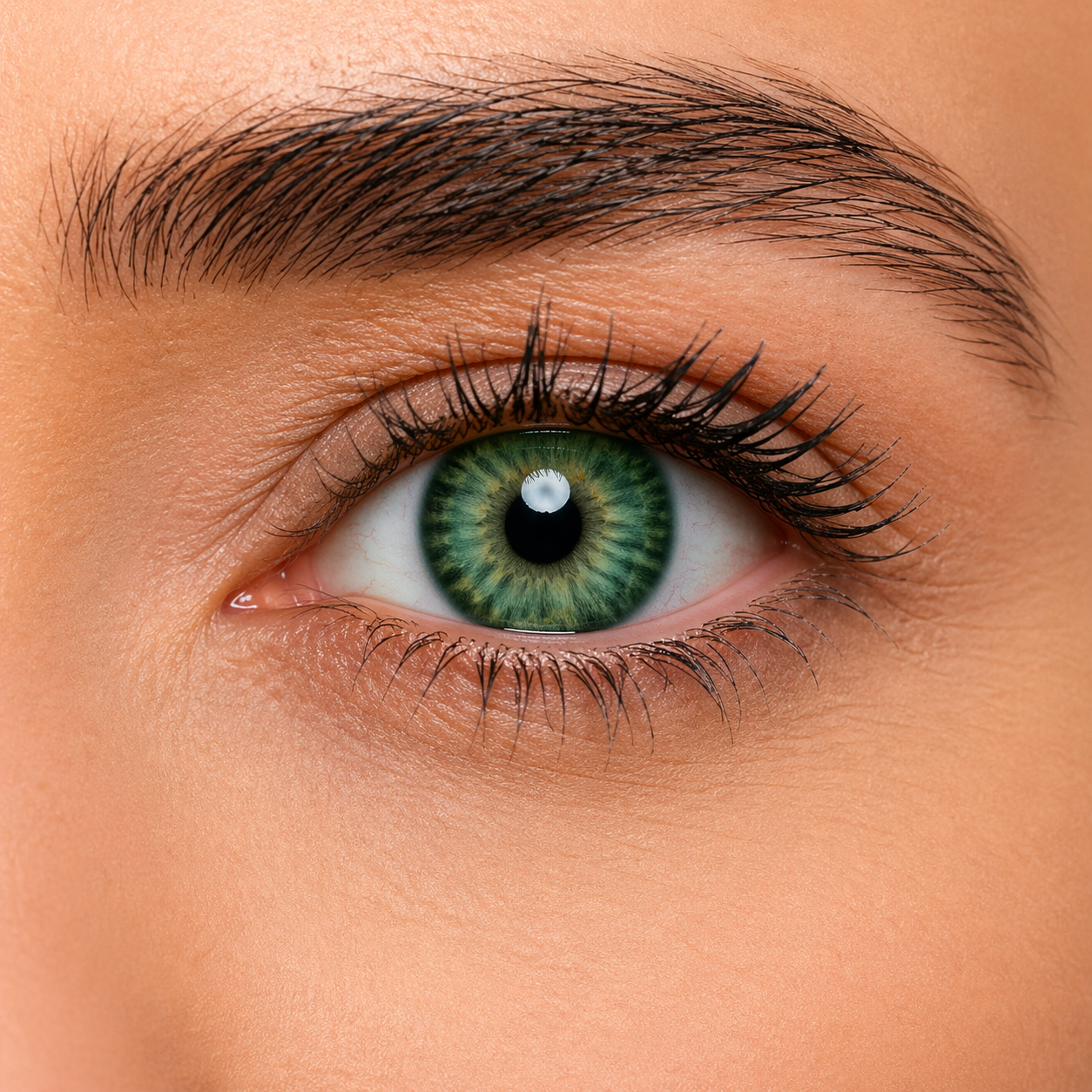 Colored Contact Lens FreshKon Colors Fusion Gleaming Green