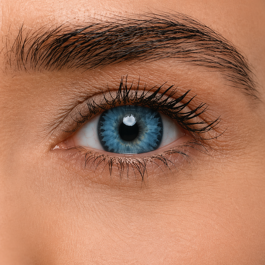 FreshKon Colors Fusion Glittering Blue colored contact lens