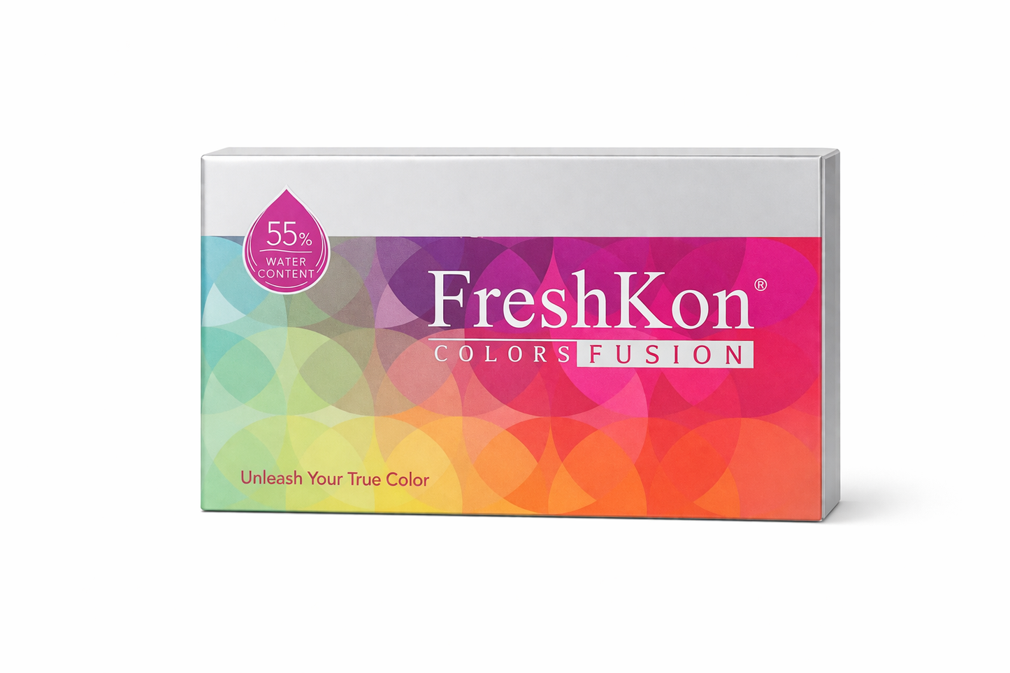 FreshKon Colors Fusion Brilliant Brown colored contact lens