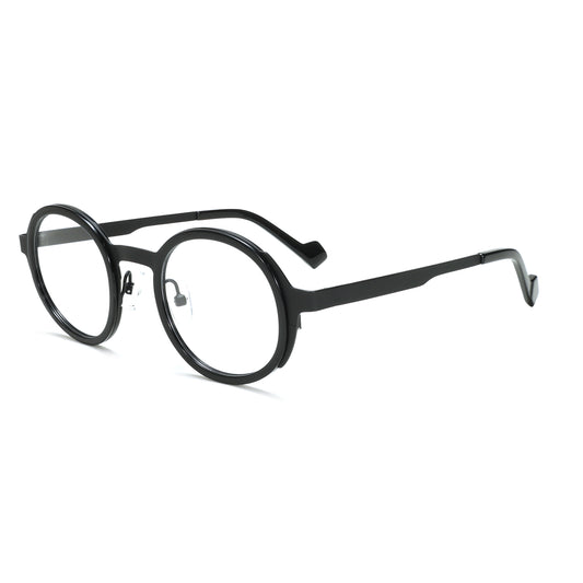 LuxOn SN40148 Acetate+Metal Optical - შავი ოპტიკური ჩარჩო / black optical frame