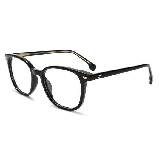 LuxOn VZ50308A Retro Rivet Classic Optical - შავი ოპტიკური ჩარჩო / black optical frame