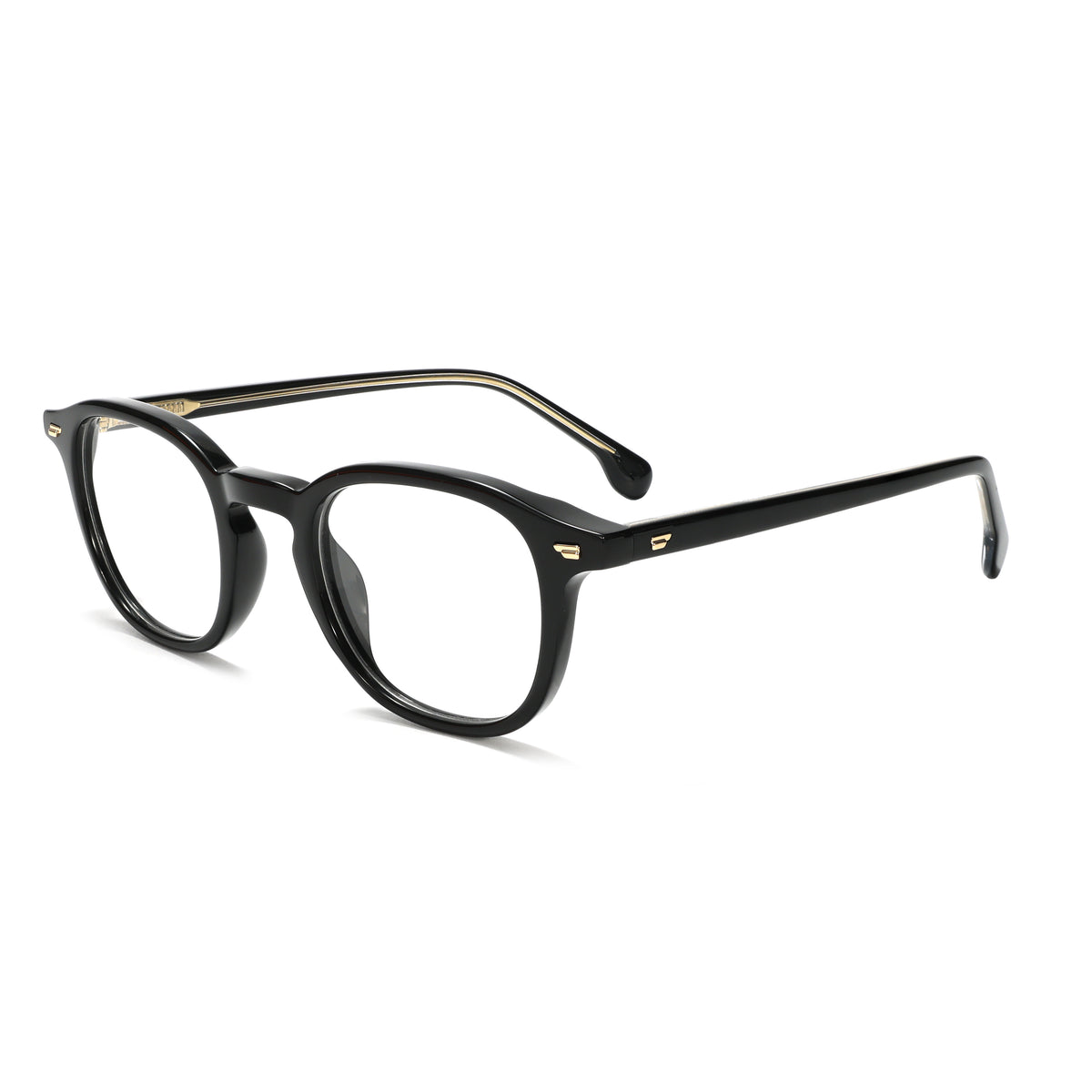 LuxOn VZ50312A Retro Rivet Classic Optical - შავი ოპტიკური ჩარჩო / black optical frame