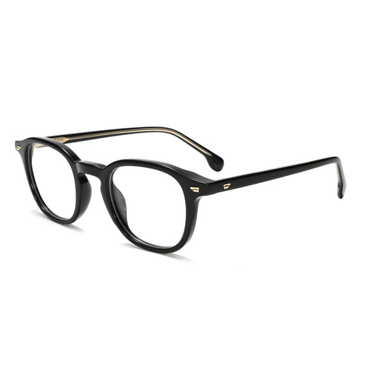 LuxOn VZ50312A Retro Rivet Classic Optical - შავი ოპტიკური ჩარჩო / black optical frame