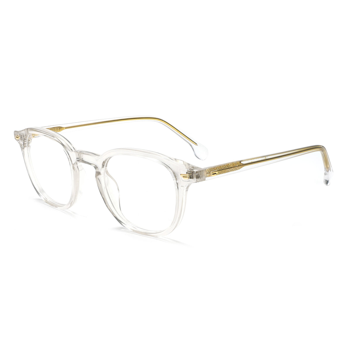 LuxOn VZ50312A Retro Rivet Classic Optical - გამჭვირვალე ოპტიკური ჩარჩო / clear optical frame