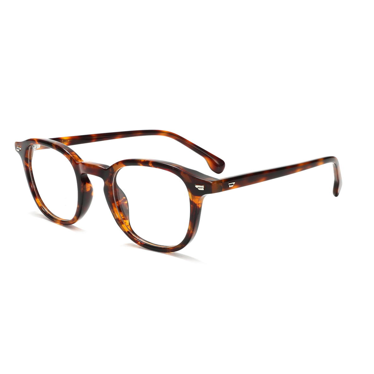 LuxOn VZ50312A Retro Rivet Classic Optical - კუს ბაკნის ეფექტი ოპტიკური ჩარჩო / tortoiseshell optical frame
