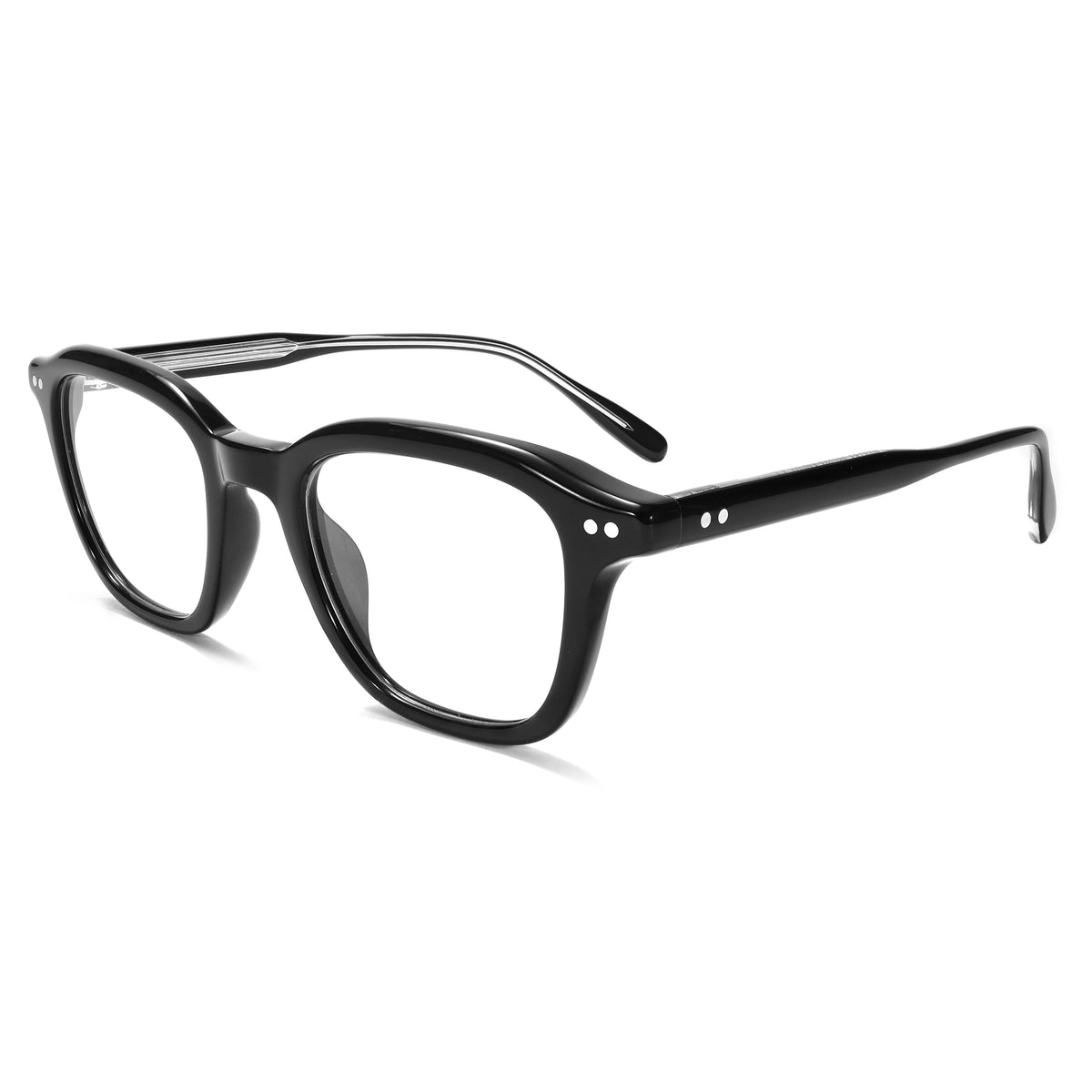 LuxOn VZ50318A Retro Rivet Classic Optical - შავი ოპტიკური ჩარჩო / black optical frame