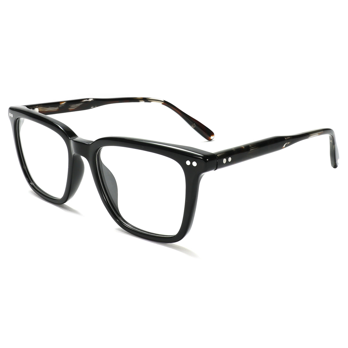 LuxOn VZ50319A Retro Rivet Classic Optical - შავი ოპტიკური ჩარჩო / black optical frame