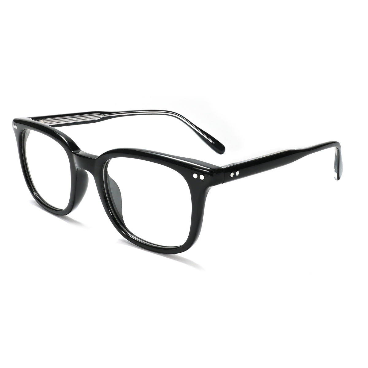LuxOn VZ50322A Retro Rivet Classic Optical - შავი ოპტიკური ჩარჩო / black optical frame