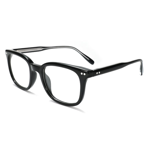 LuxOn VZ50322A Retro Rivet Classic Optical - შავი ოპტიკური ჩარჩო / black optical frame