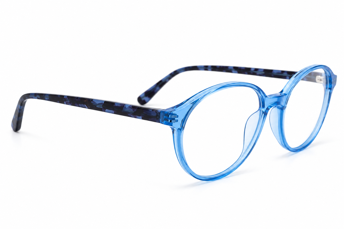 LuxOn XB3068 Light Blue ოპტიკური ჩარჩო გვერდიდან